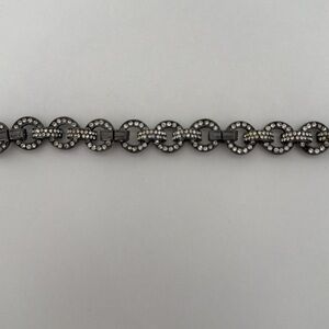 Silver and Gunmetal Chain Bracelet